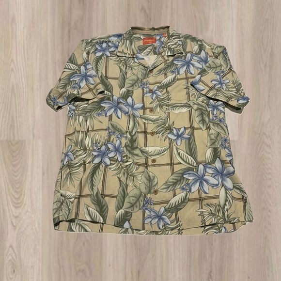 Tommy Bahama Silk Floral Button Down - Picture 1 of 4